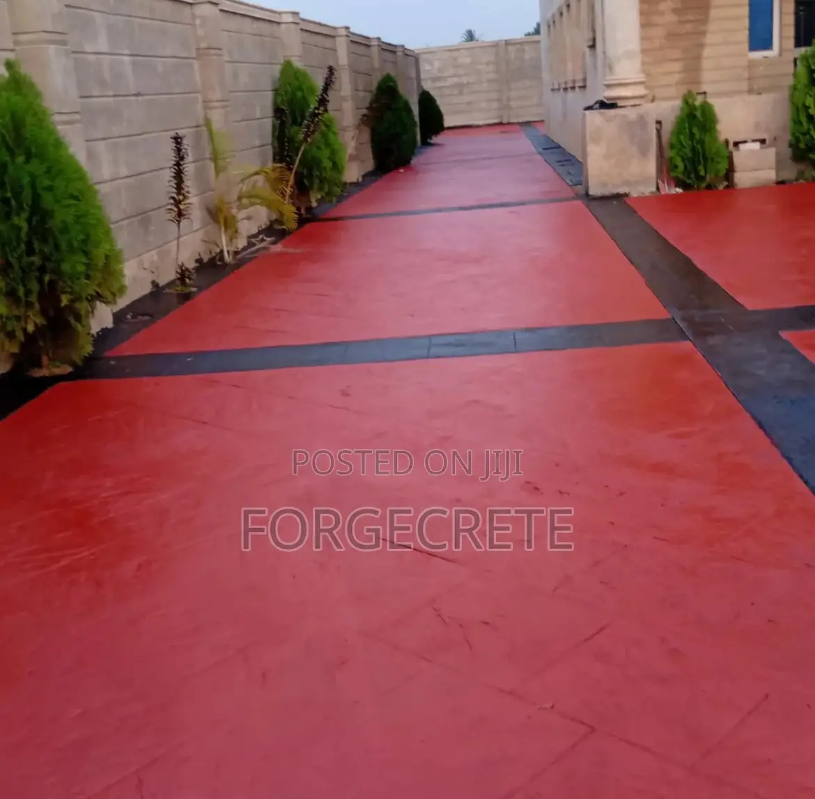 Red and Black Color Hardener