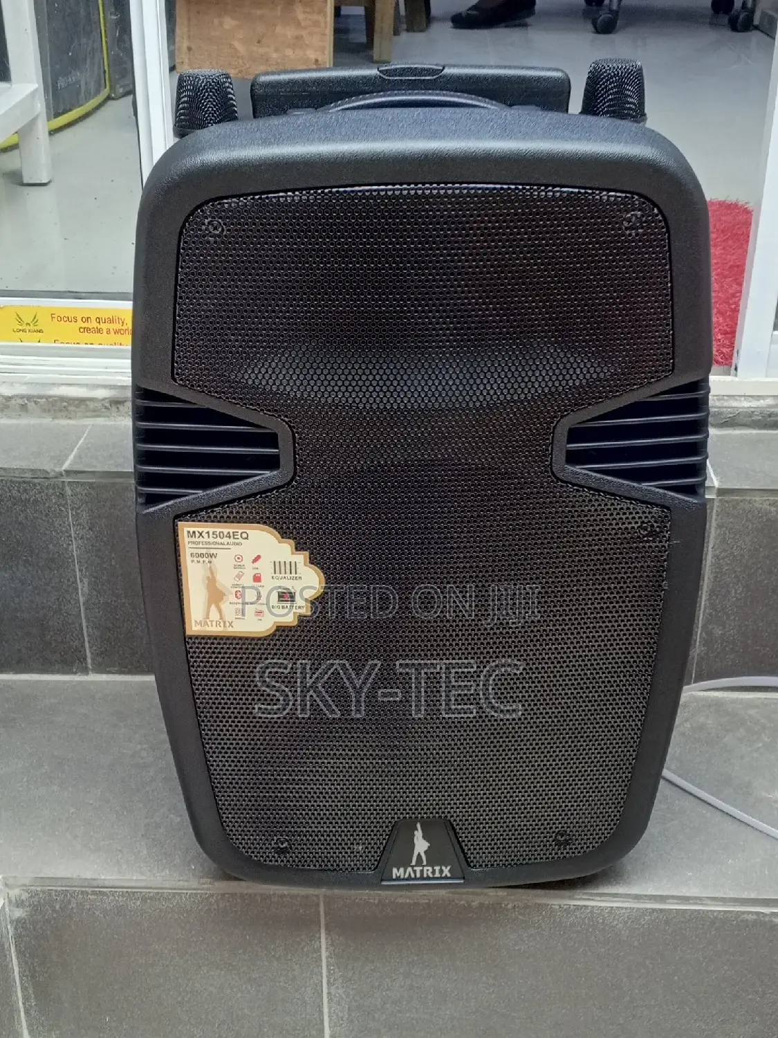Matrix 15inches Bigger Battery Pa System Speaker 6000watts Big Magnet