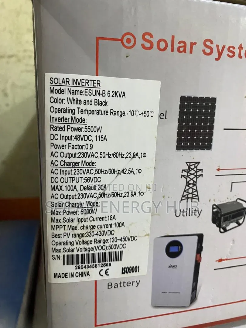 6.2kva/48v Sako Hybrid Inverter