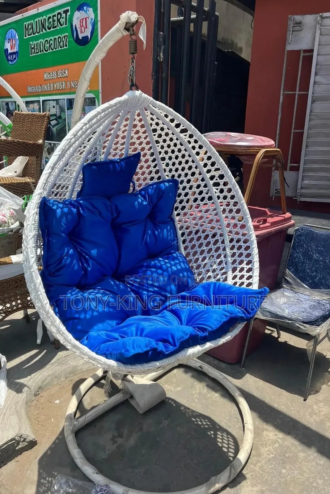 Outdoor Patio Hanging Chair Modern Garden Egg Beach Rattan Swing Chair