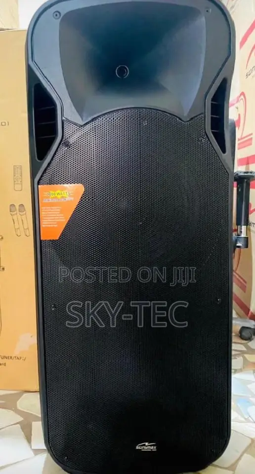 Original Sonymax Double 15inches Pa System 9000w Bigger Battery