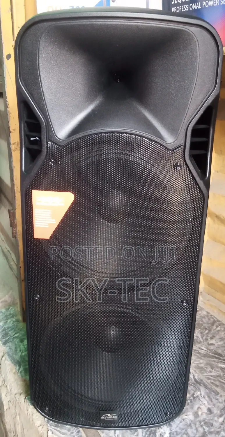 Original Sonymax Double 15inches Pa System 9000w Bigger Battery