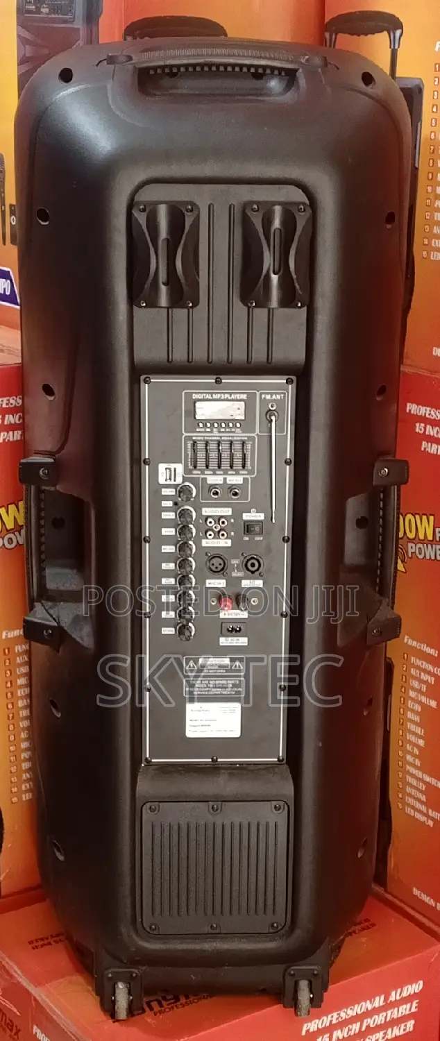 Original Sonymax Double 15inches Pa System 9000w Bigger Battery
