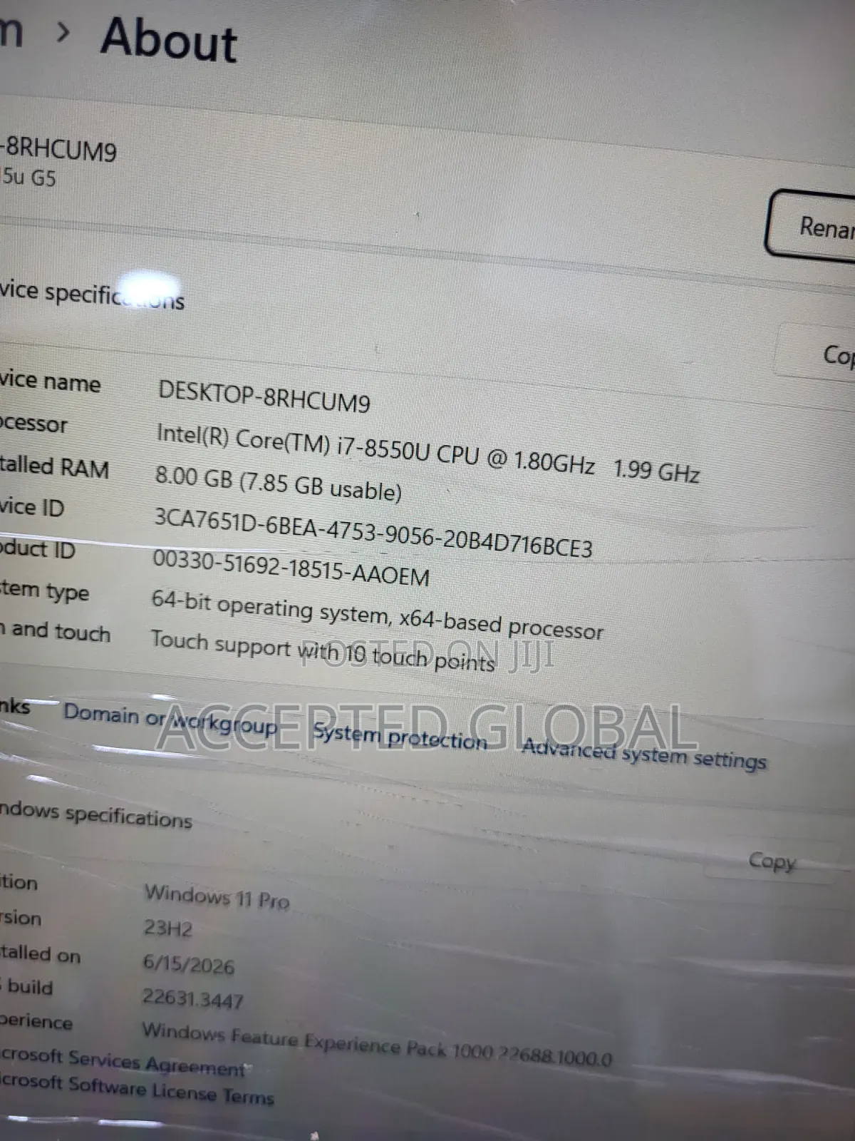 Laptop HP ZBook 15u G5 8GB Intel Core i7 SSD 256GB