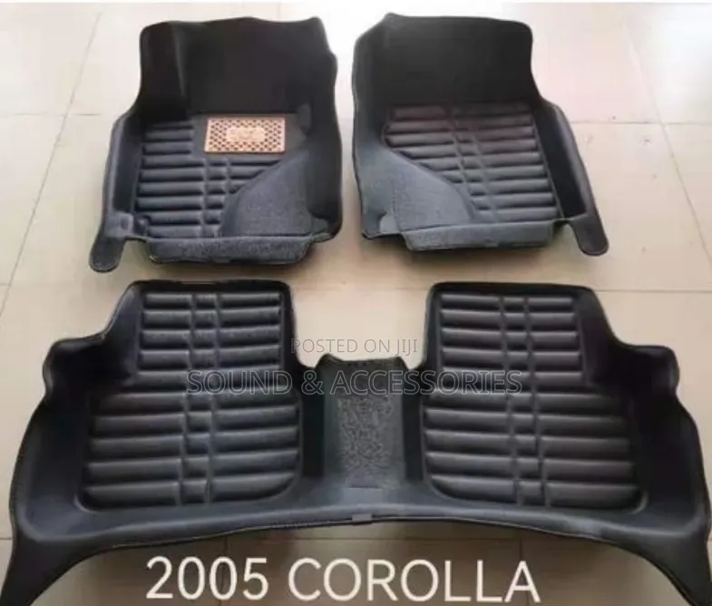 Toyota Corolla 2003-2006 Black 3d Customised Floormat