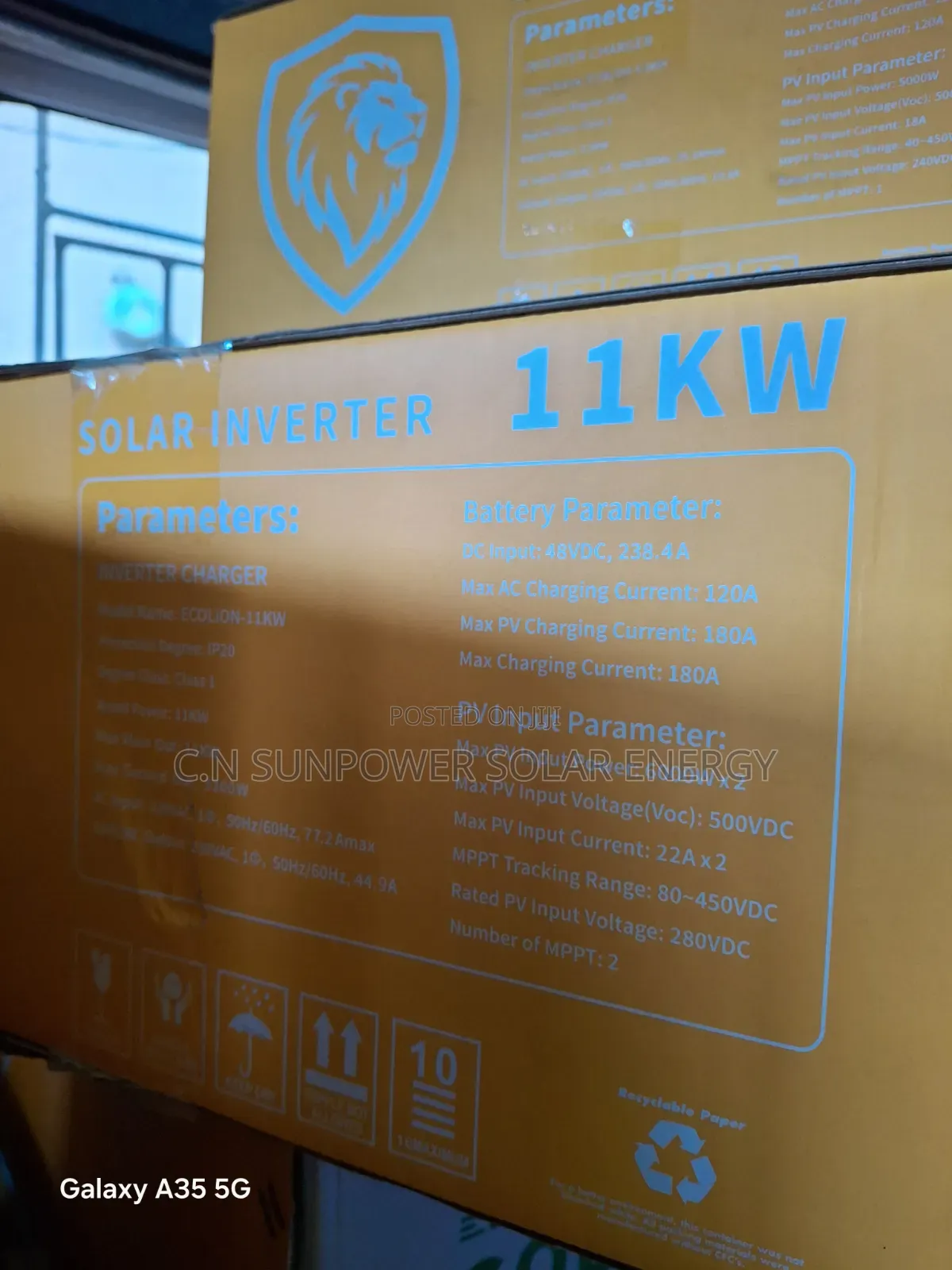 11kva/48v Ecolion Hybrid Inverter