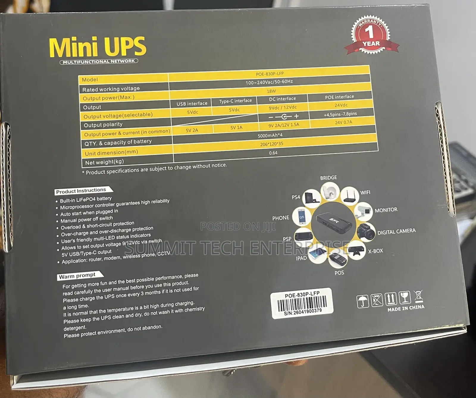 SKE Mini UPS 20000manh