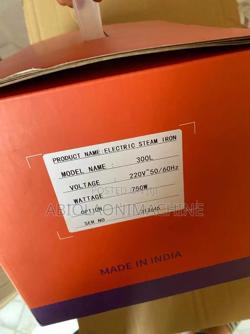 JUKAI Industrial Steam Iron (Made in India) 750W Low Power Consumption