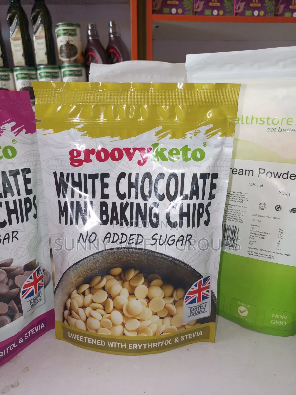 Groovy White Chocolate Diabetic and Keto Diet Friendly