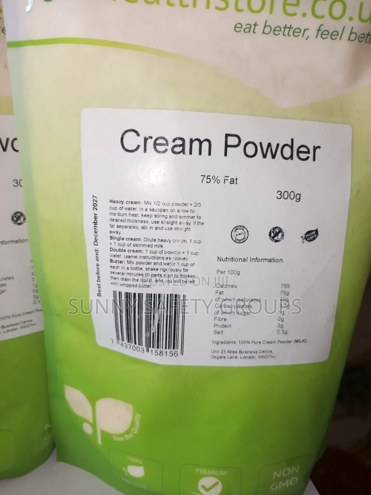 Keto Cream Powder Sugar Free Diabetic Friendly,