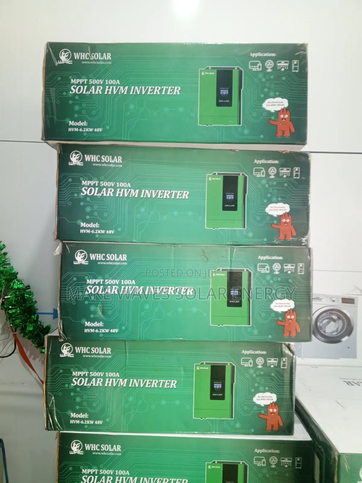 6.2kva 48v WHC MPPT 500v 100A Solar HVM Hybrid