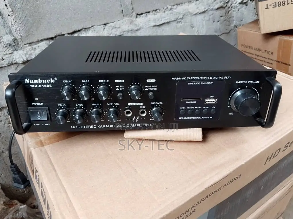 Original Sunbuck Table Power Amplifier Bluetooth, USB, 600watts