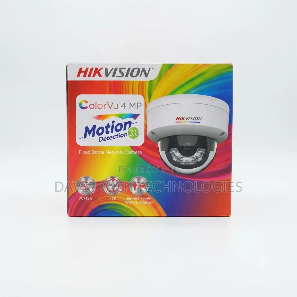 Hikvision 4MP ColorVu 3.0 Fixed Dome Network Camera – DS-2CD1147G3-LIU