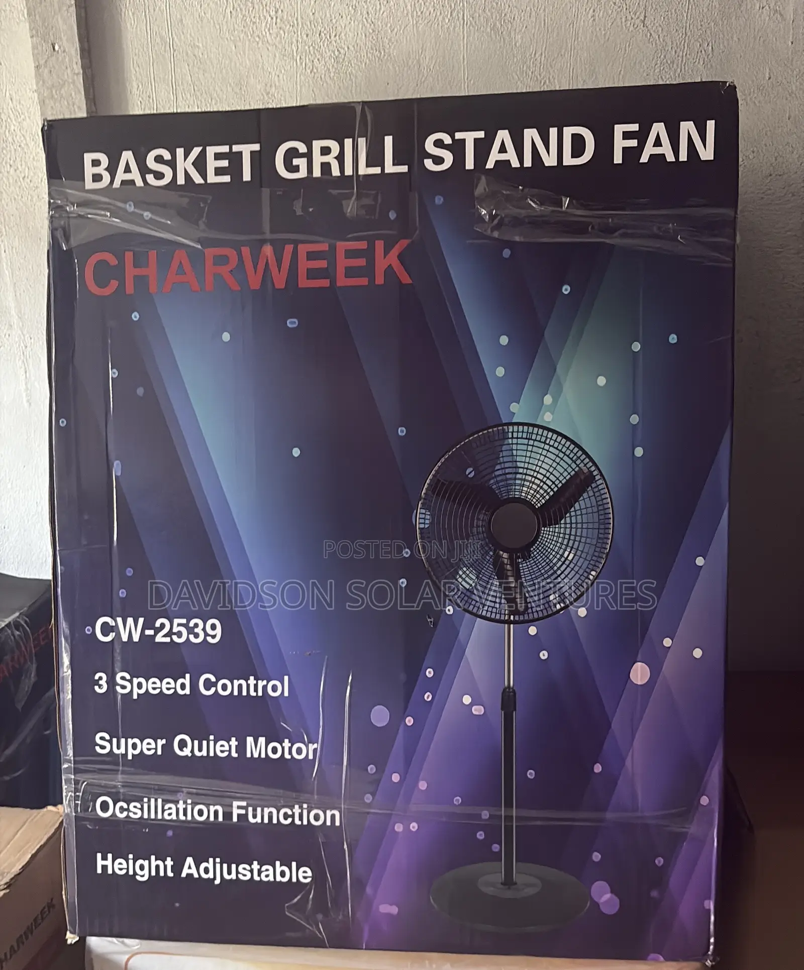 18inches Charweek Basket Grill Standing Fan