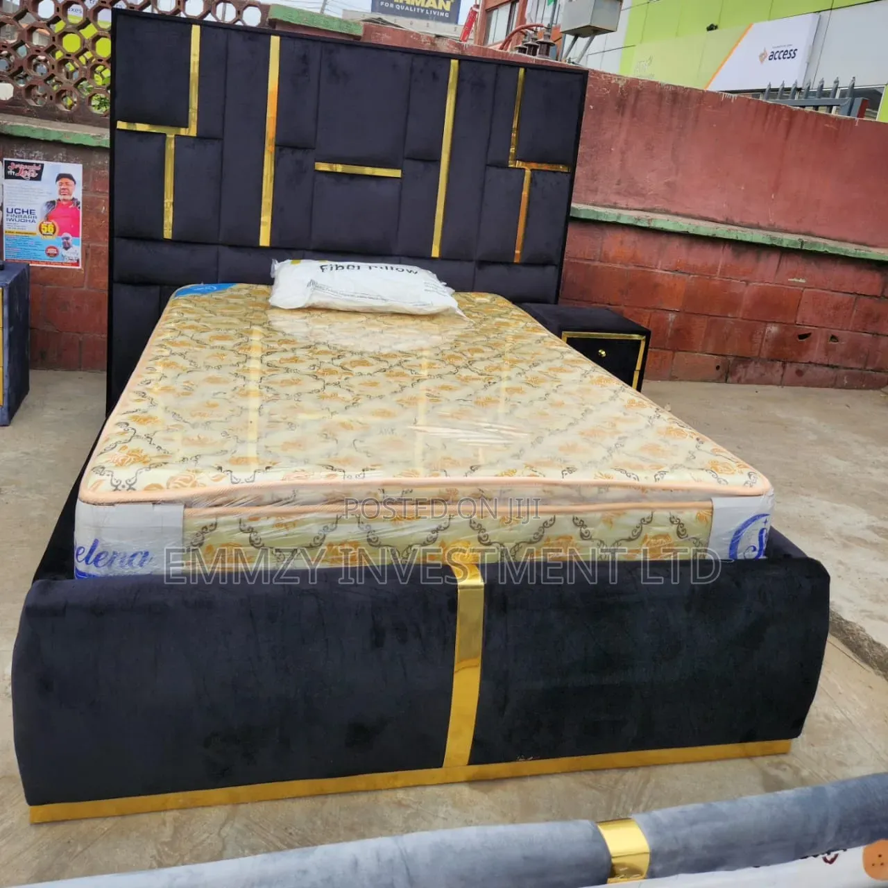 R1⁄2by6 Bedframe With Side Drawer Available