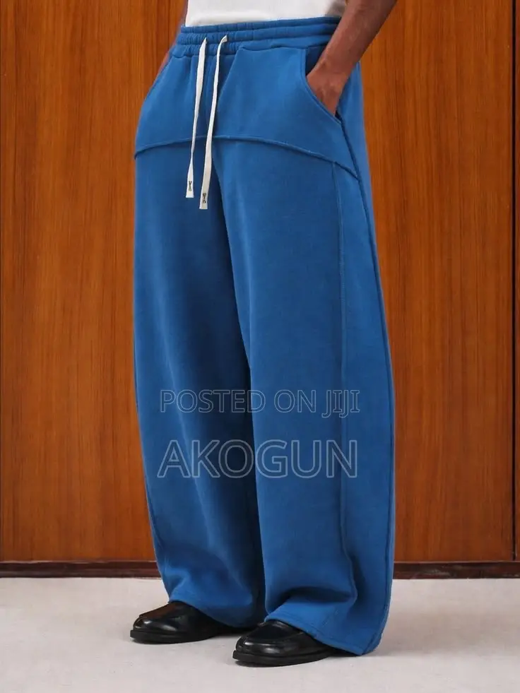 Premium Wide-Leg Jogger Sweatpants – Soft Casual Track Trousers