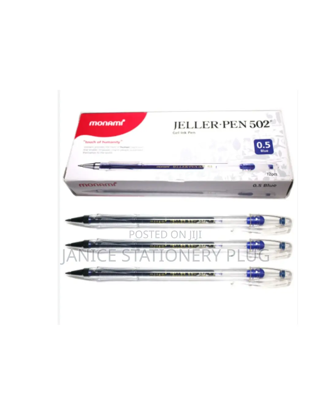 Monami Jeller Pen 502 Gel Ink Pen Pack of 12
