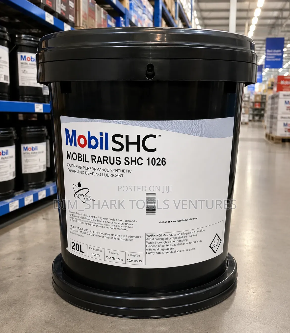 20litre Mobil Rarus(SHC 1026)synthetic Gear/Bearing Lubricant