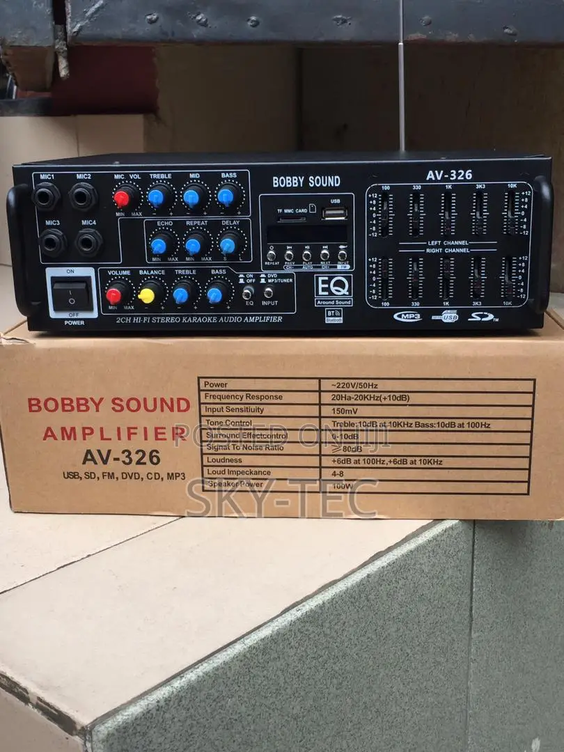 Original Bobby Sound Table Power Amplifier, Equalizer Remote Control