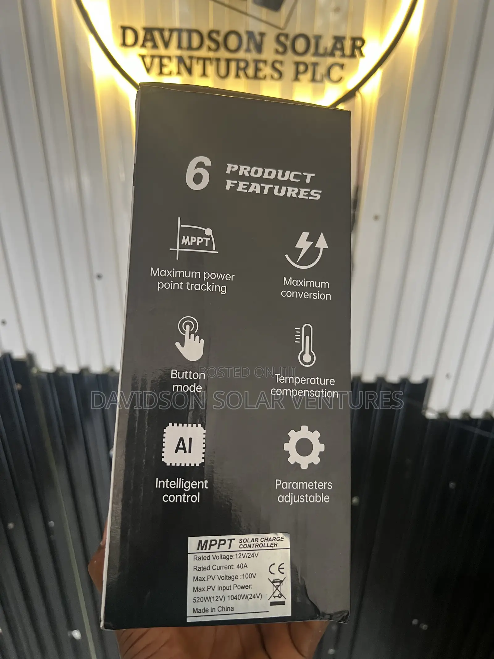 40A Sunfield MPPT Solar Charge Controller