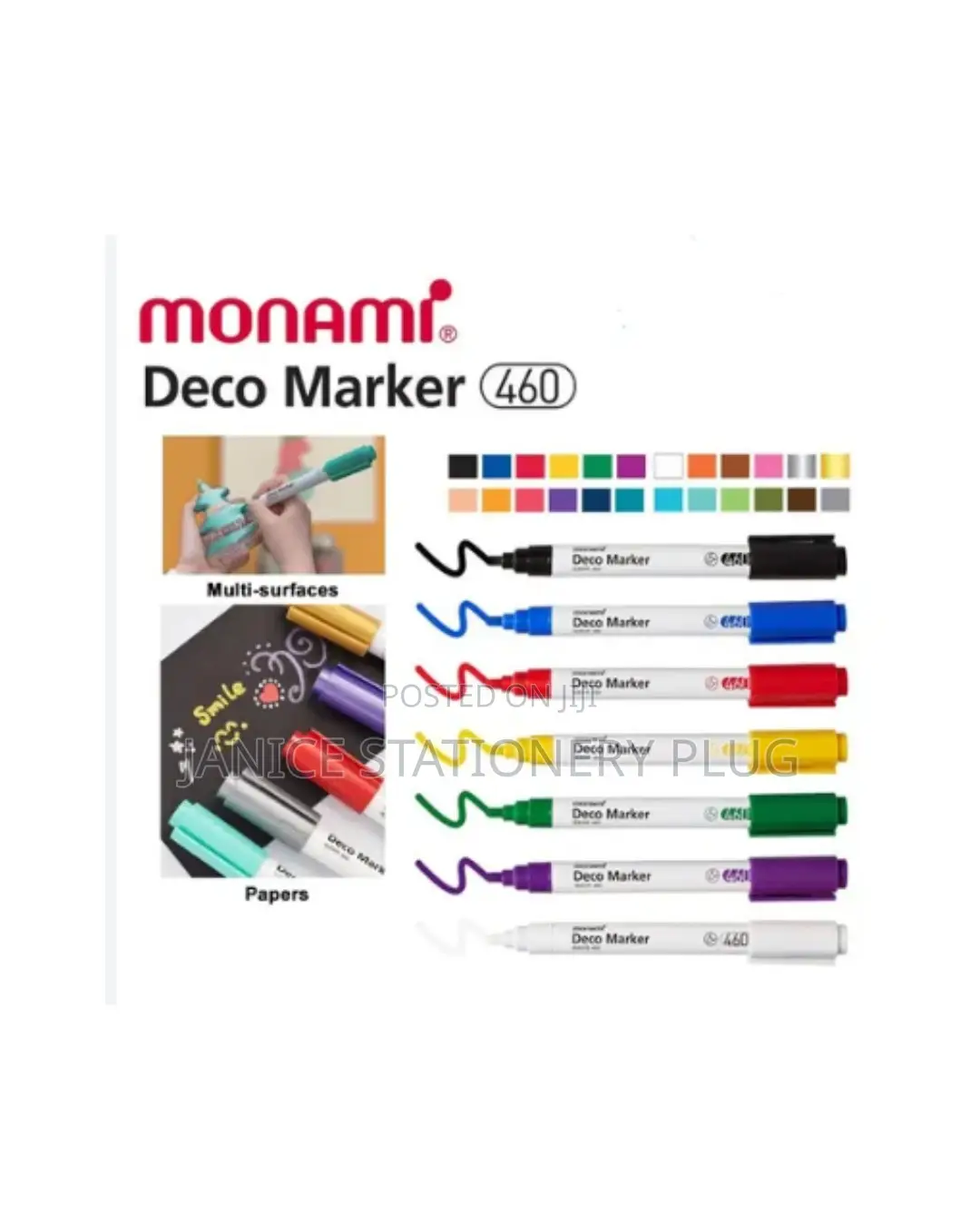 MONAMI Deco Marker Set of 6