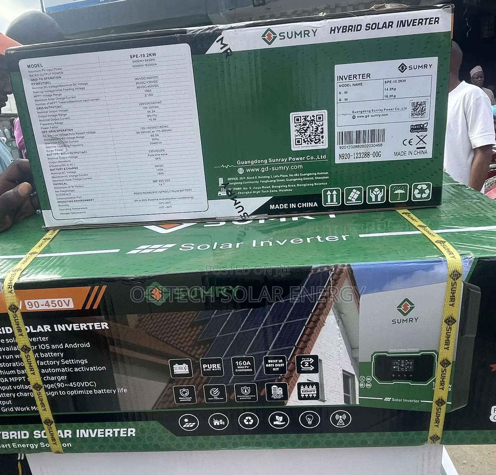 Sumry 10.2kVA 48V Hybrid Solar Inverter – Brand New