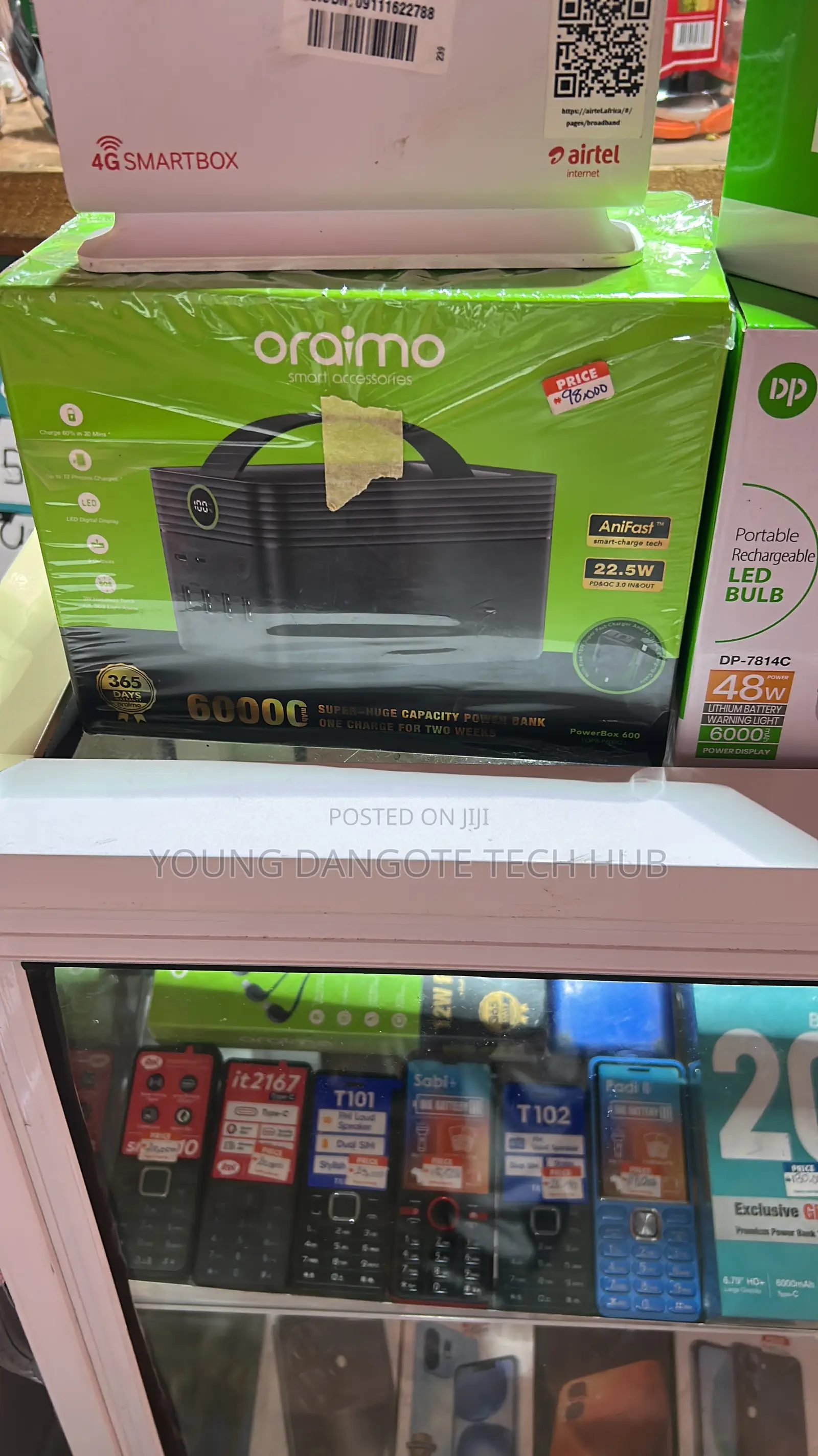 Oraimo 60000mAh Super-Huge Capacity Power Bank With Fast Charging
