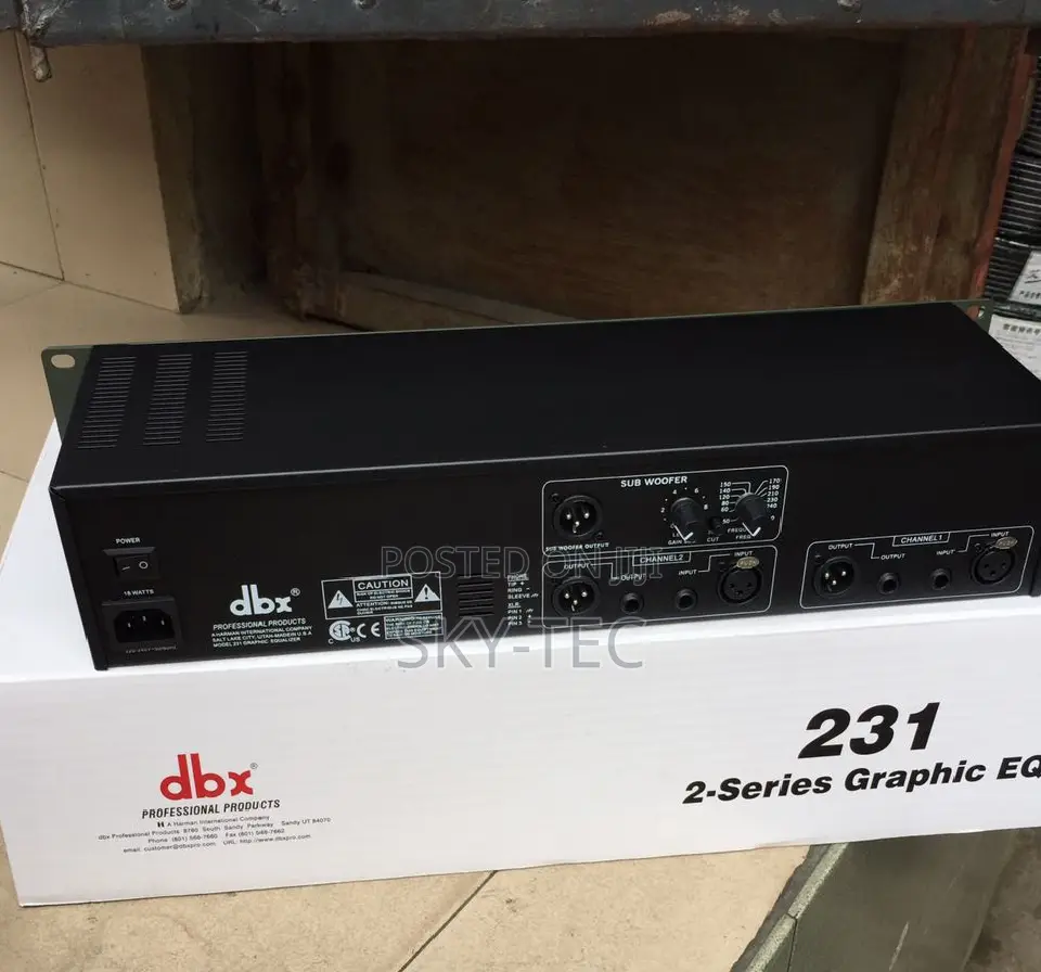 Original Professional DBX Equalizer Eq231 Sub Out 31band 2ways