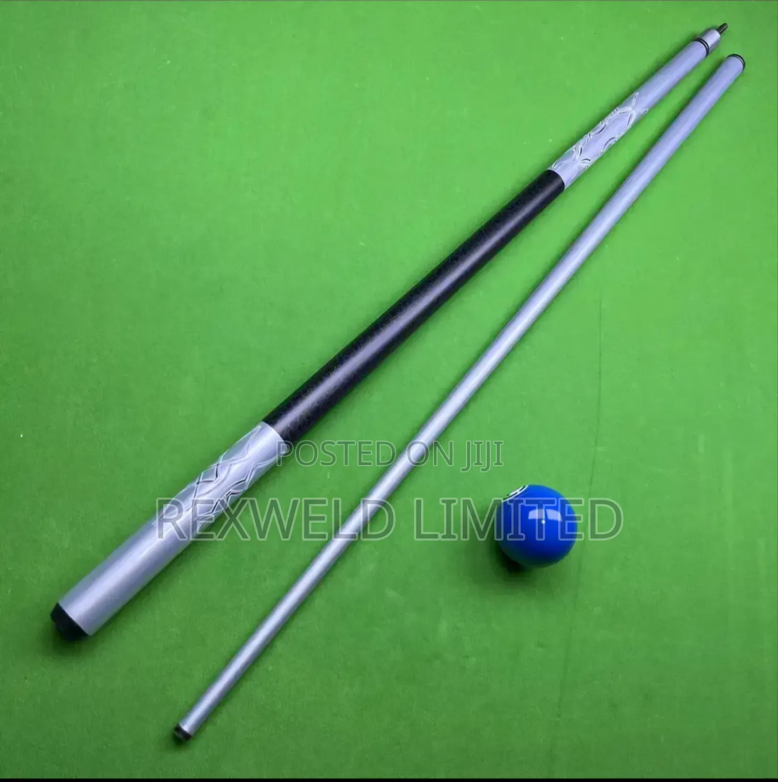 Silver Carbon Fiber Snooker Pool Cue Stick