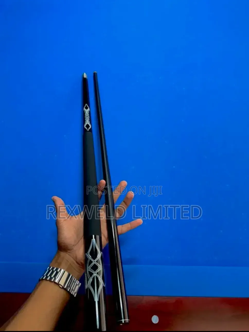 Silver Carbon Fiber Snooker Pool Cue Stick