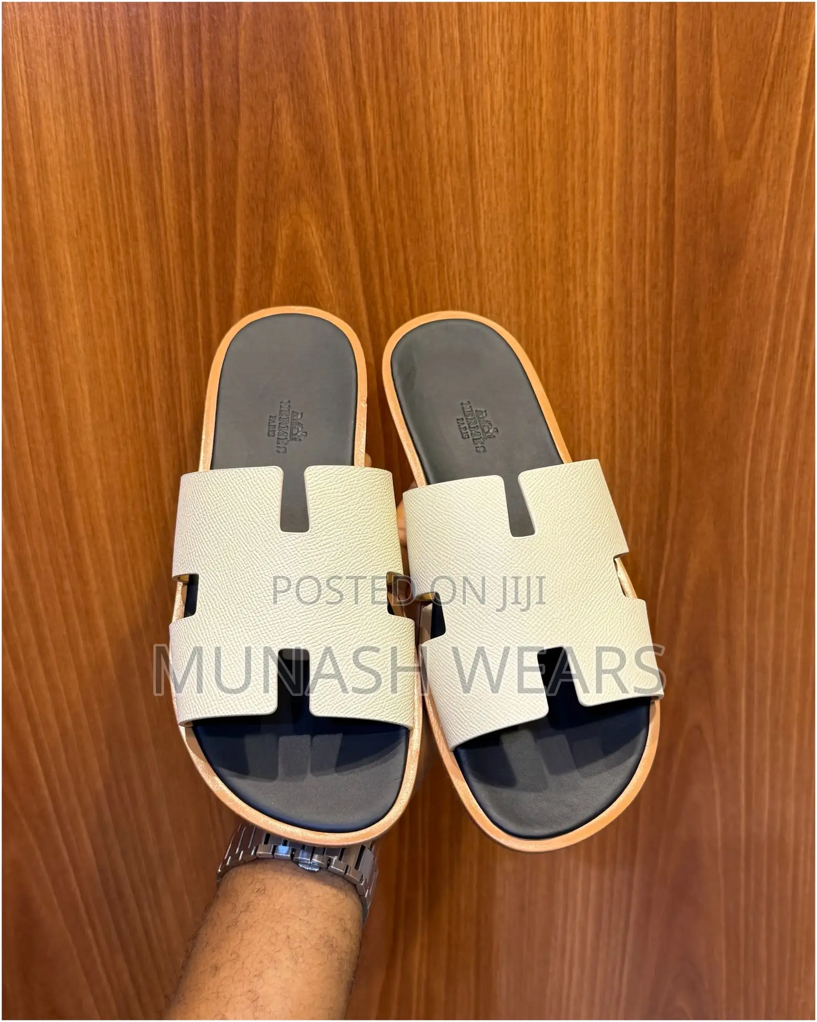 Pure Original Leather Sole Grade Hermes Sandal 40-46