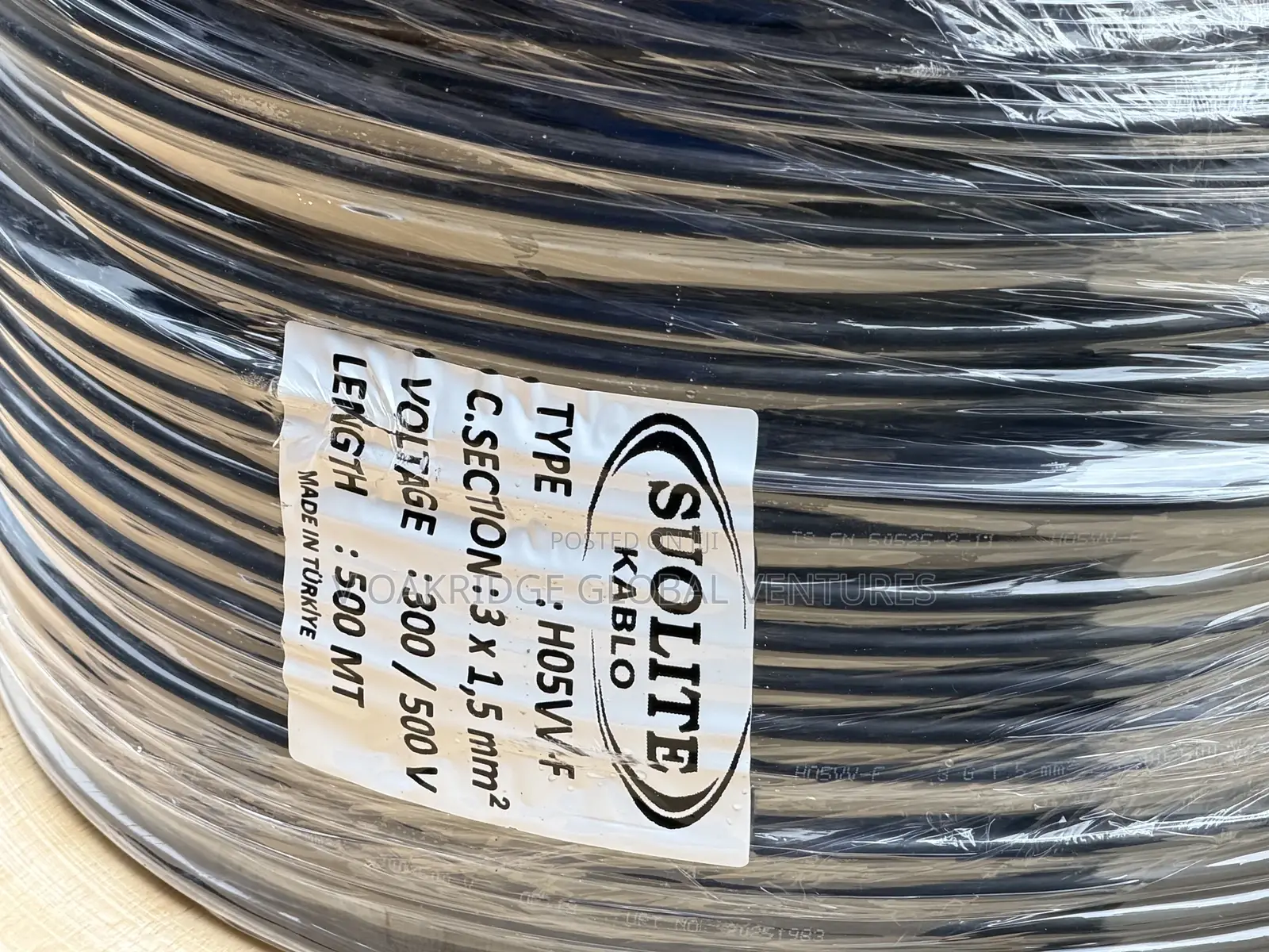 Best Quality 1.5mm 3 Core Flexible Full Gauge Cable Wire Available