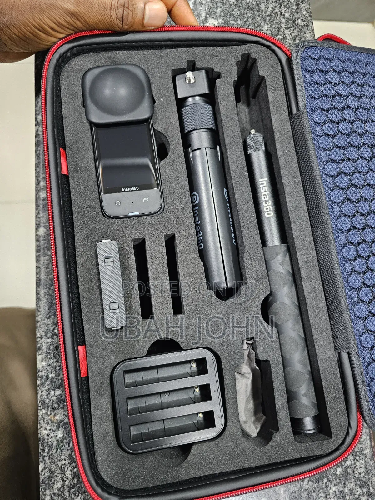 Insta360 X3 Action Camera Bundle With Selfie Stick, Extra Battery Etc
