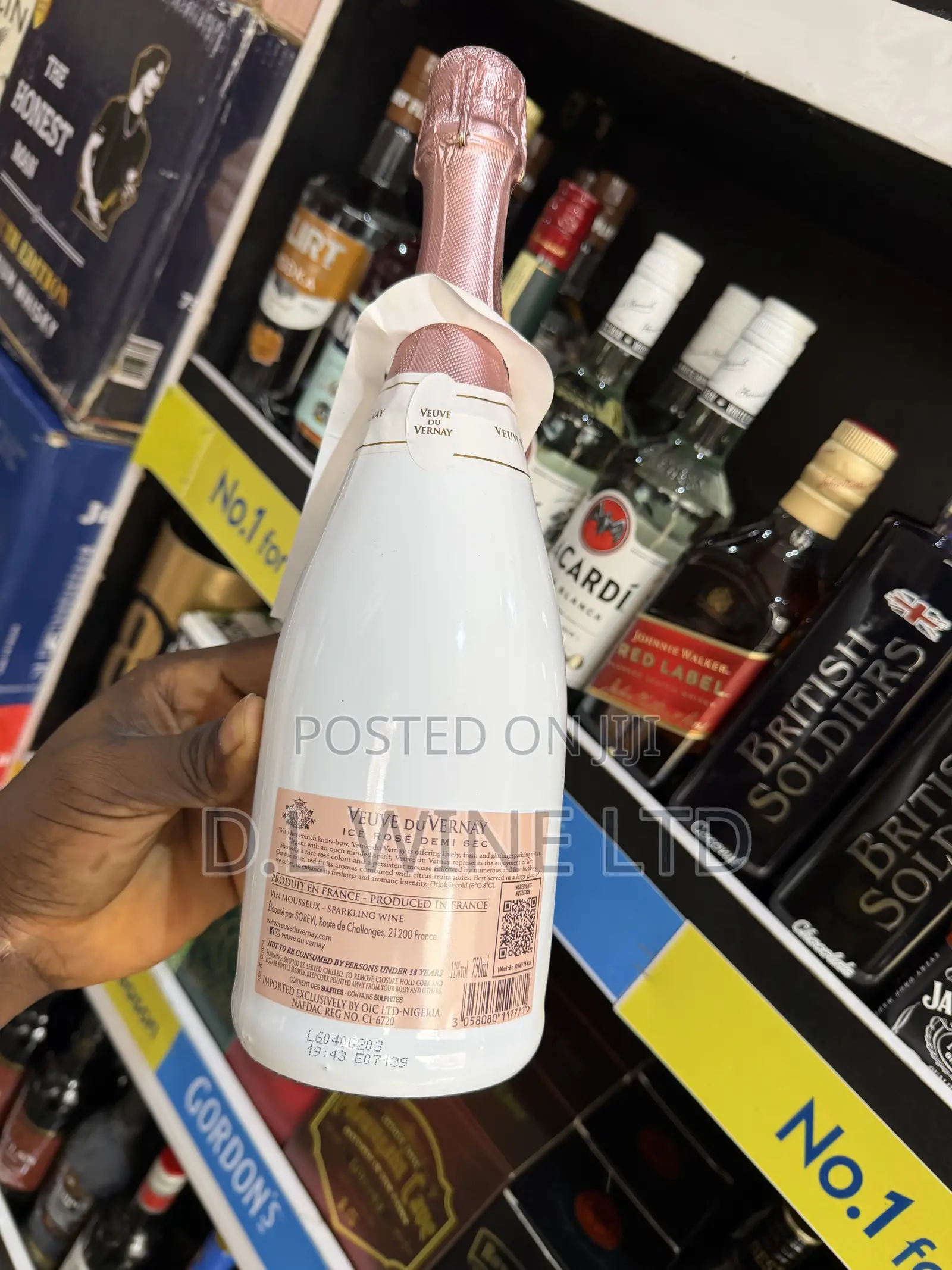 Veuve Du Vernay Ice Rose Carton of 12 Bottles