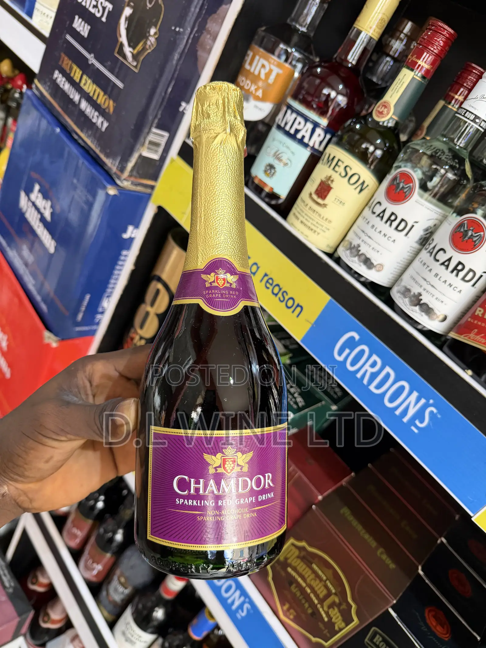 CHAMDOR Sparkling Red Grape Carton of 12 Bottles