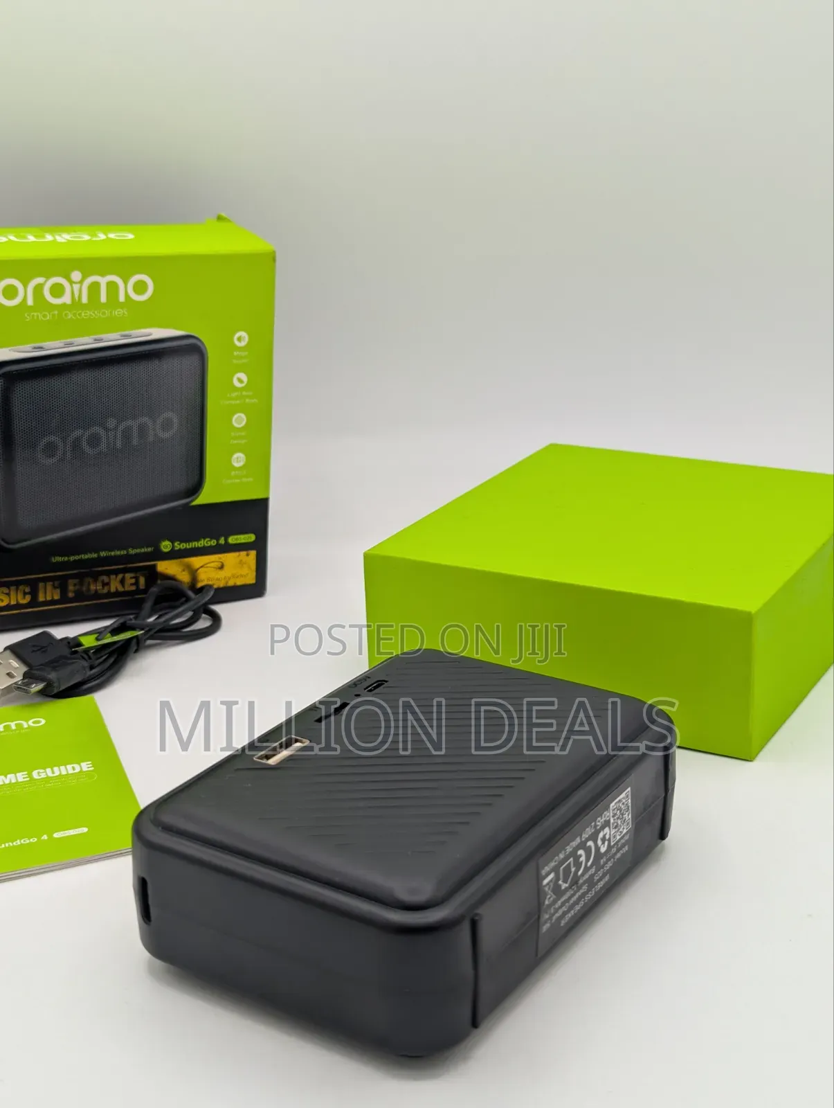 Black Mini Music in Palm Bluetooth Speaker