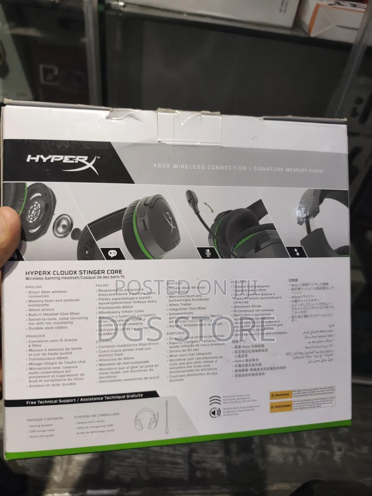 Hyperx Cloudx Stinger Core for Xbox Wireless Headphone