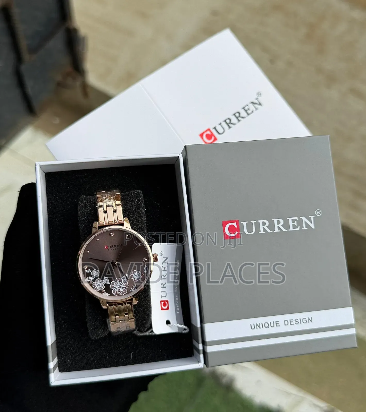 Curren 9067l Floral Series Ladies Waterproofs Chain Wristwatch