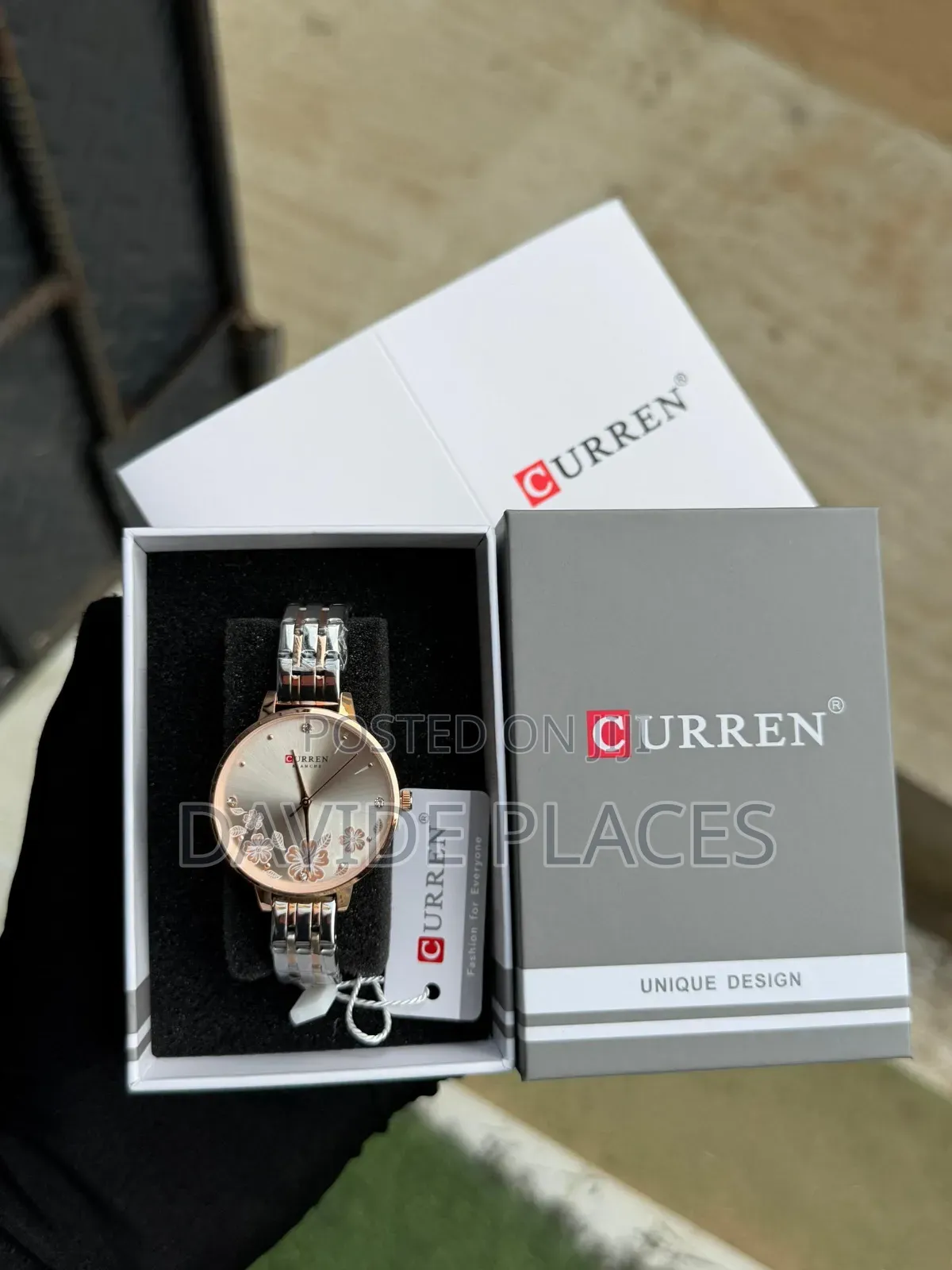 Curren 9067l Floral Series Ladies Waterproofs Chain Wristwatch