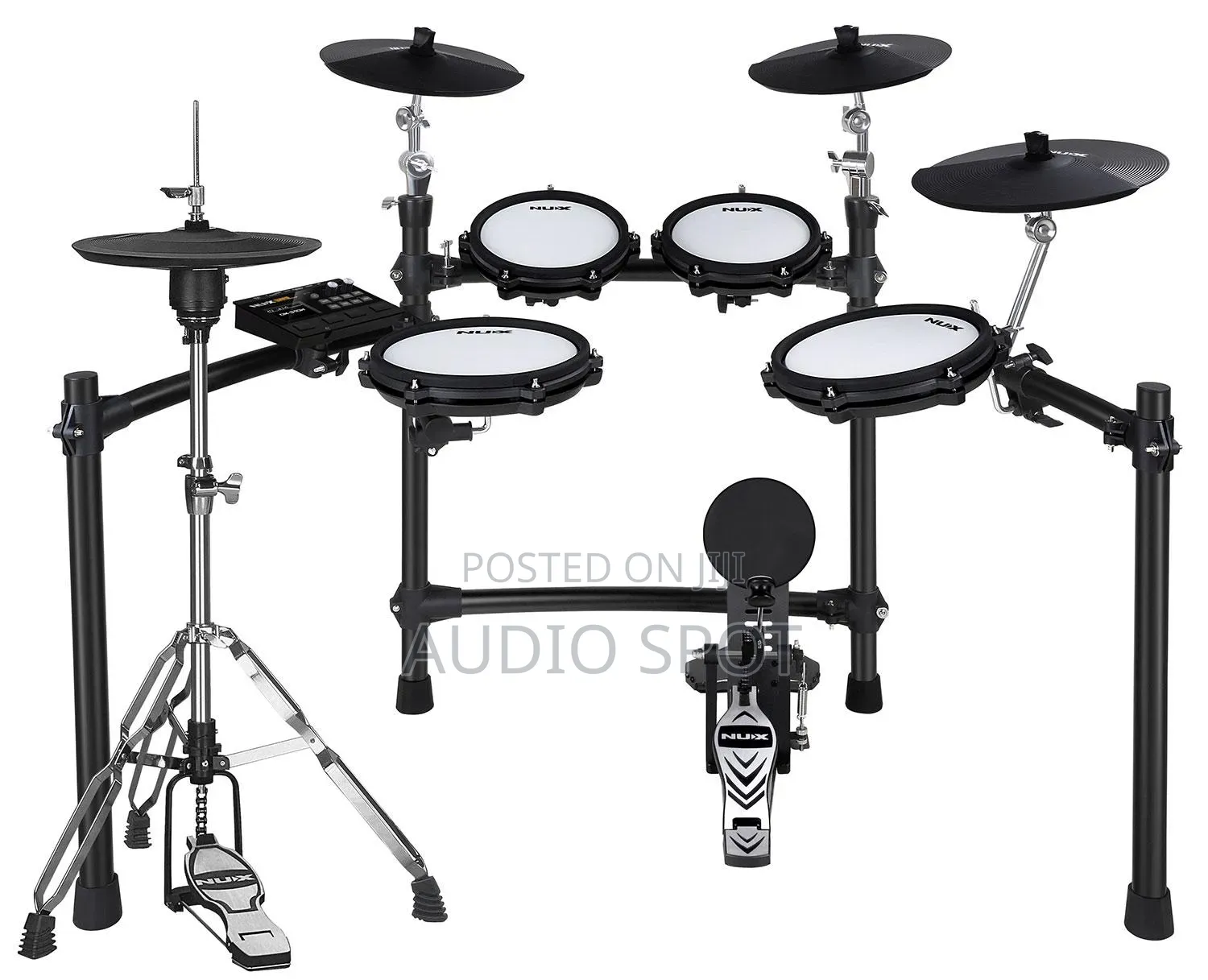 Electric Drum (Nux DM-310H) All Mesh Head Digital Drum Kit/ Hi Hat Sta