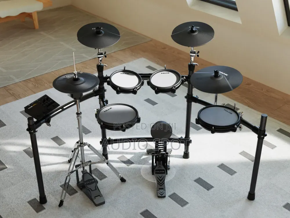 Electric Drum (Nux DM-310H) All Mesh Head Digital Drum Kit/ Hi Hat Sta