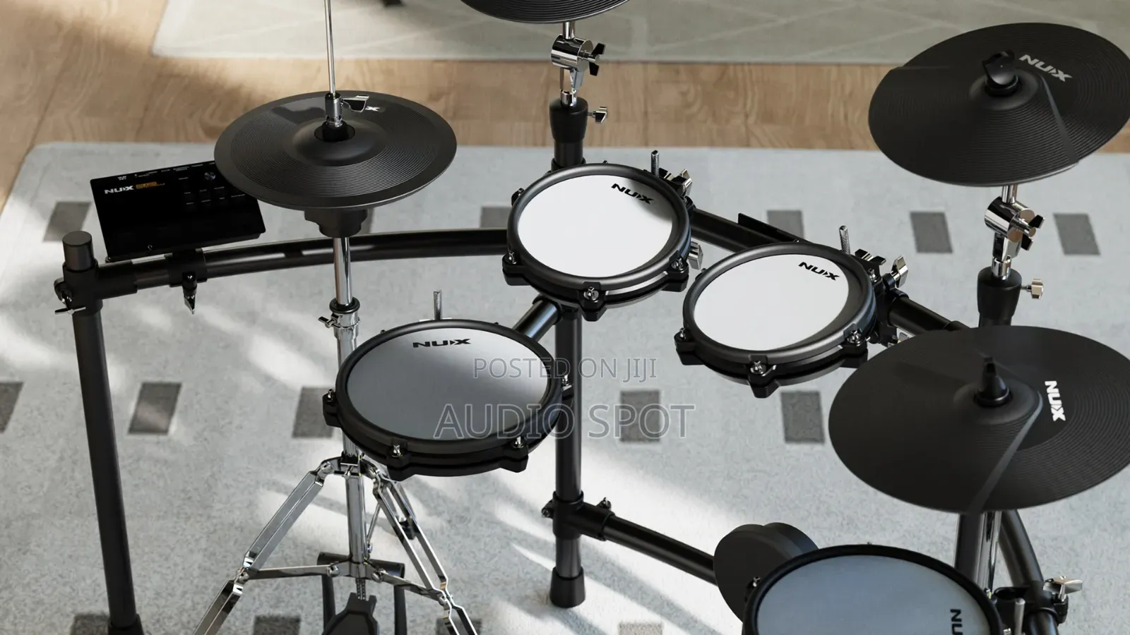 Electric Drum (Nux DM-310H) All Mesh Head Digital Drum Kit/ Hi Hat Sta