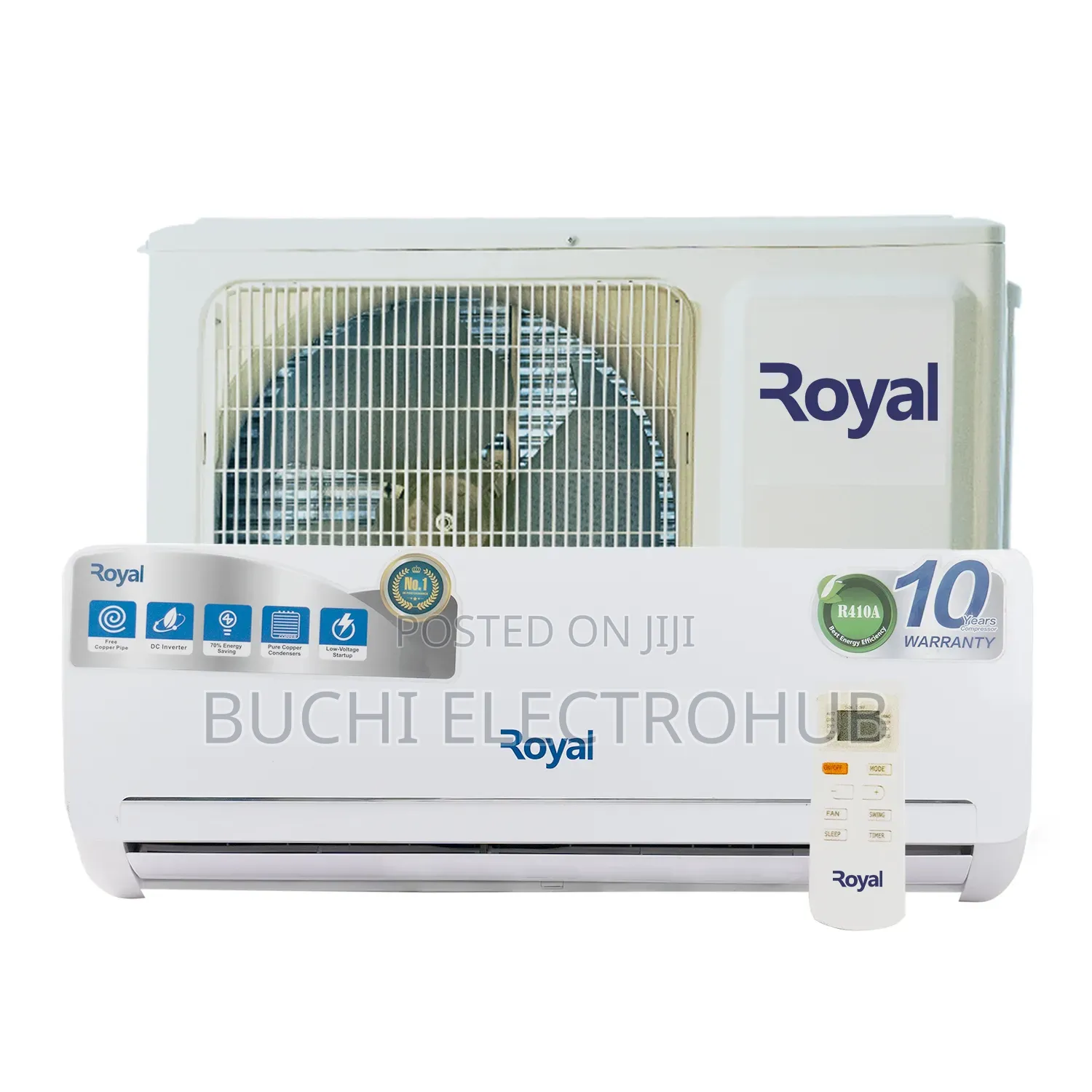 Royal 1 HP Split Unit AC (MA09RSAX-R410)