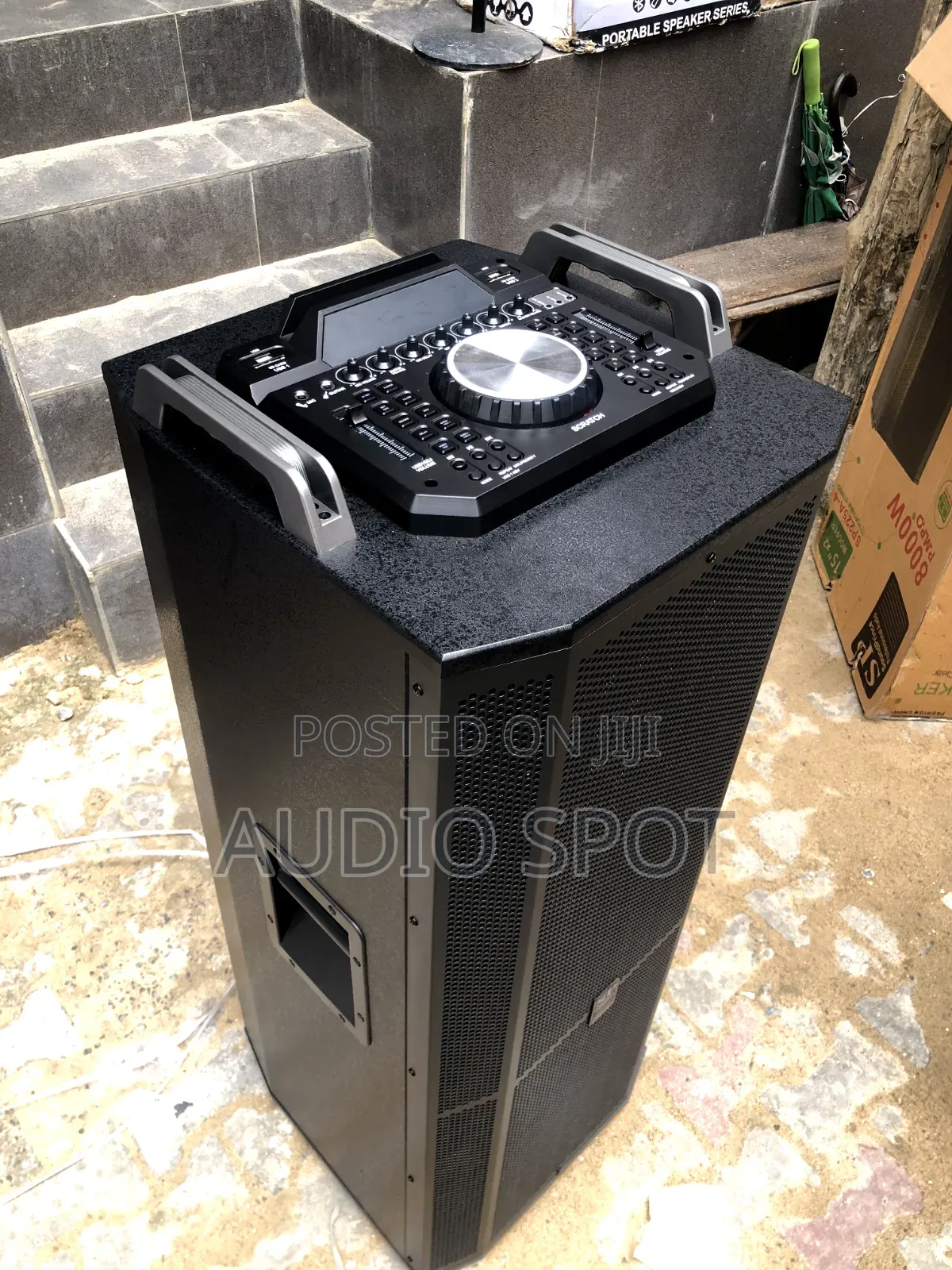 Sound Prince Acoustic Double 15" PA System/ 4 Handheld Wireless Microp