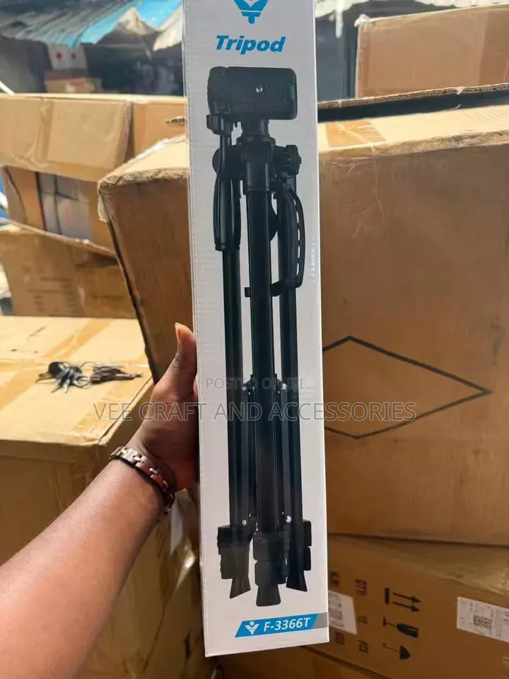 F-3366tt Camera/Phone Tripod Stand.5.0ft Tall