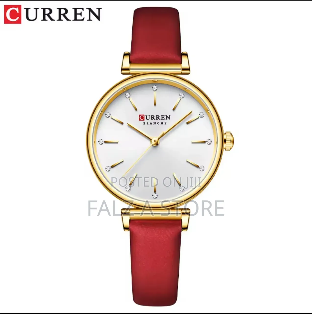 Curren Feminine Leather Wristwatch (Battery Power )