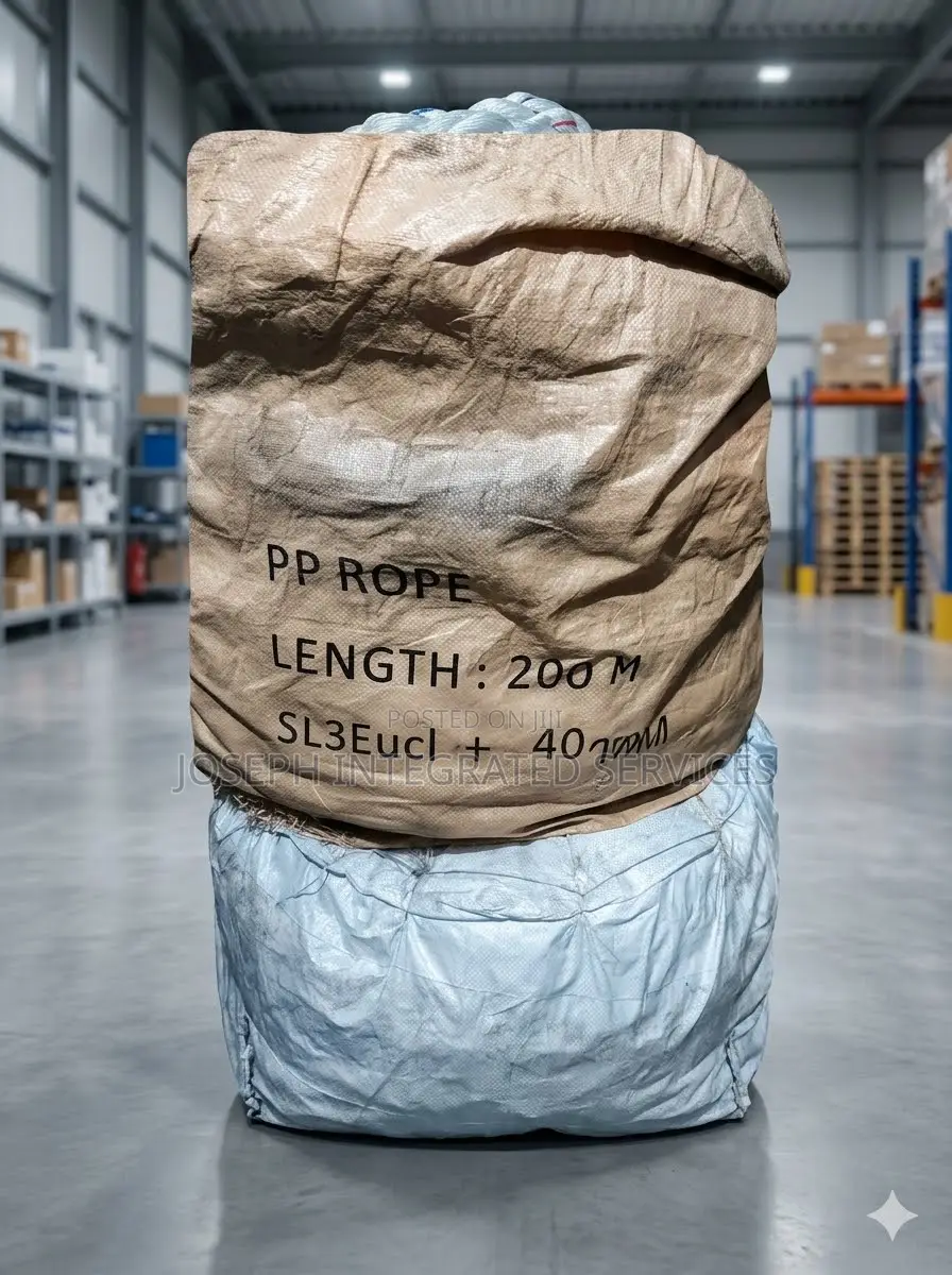 Polypropylene (PP) Rope Comes in a 200-Meter Length With 40mm Diameter