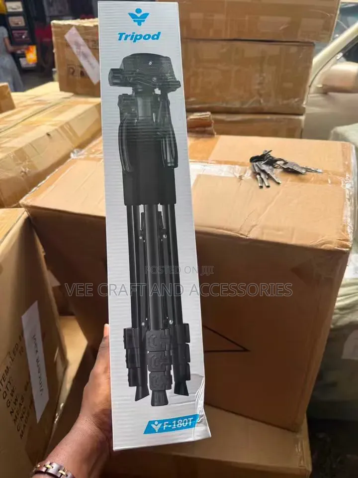 F-180t Camera/Phone Tripod Stand.6.0ft Tall