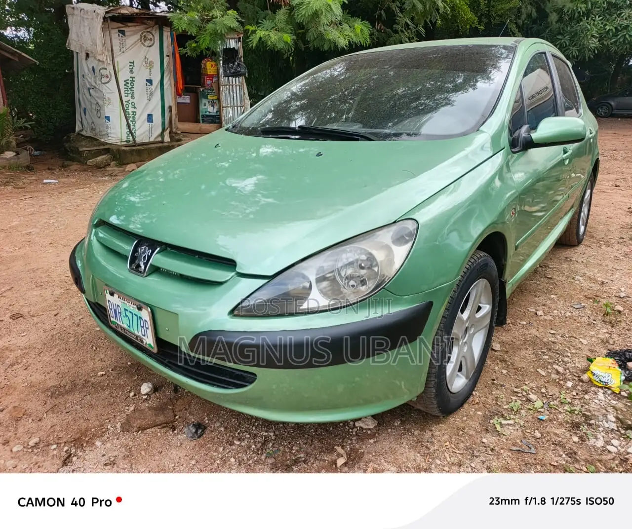 Peugeot 307 1.4 2005 Green