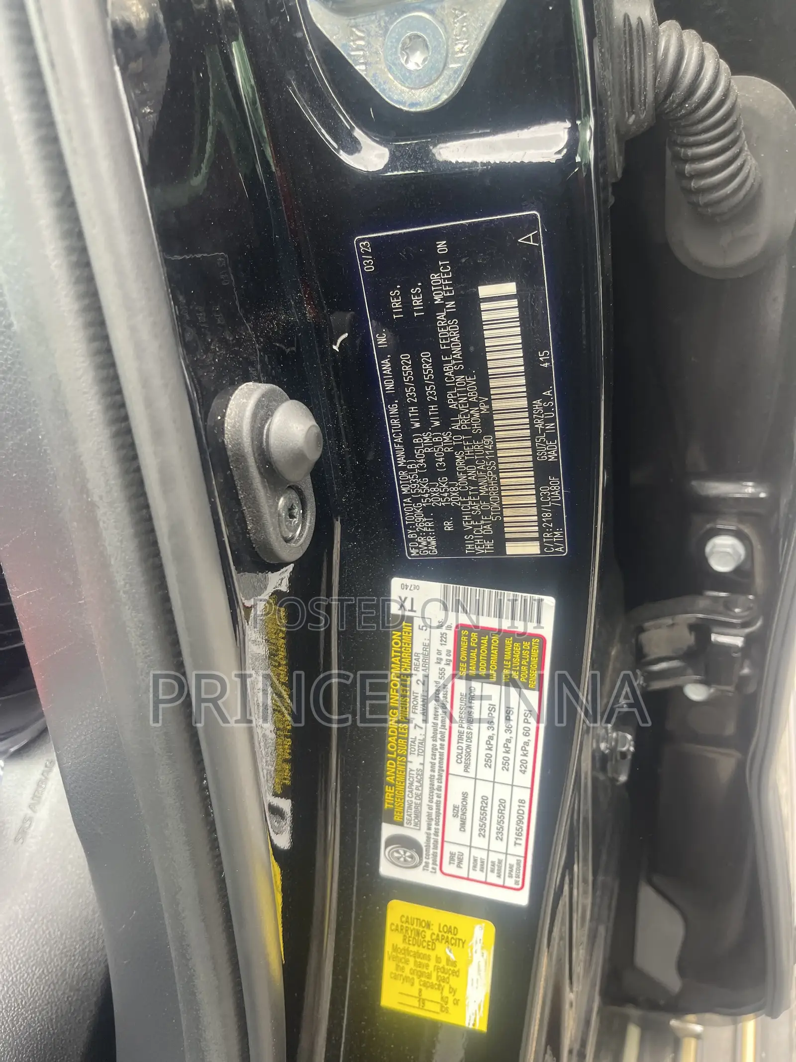 Toyota Highlander 2023 Black
